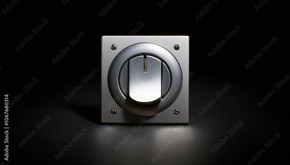 minimalistic switch on a black background minimalistic switch on a black background
