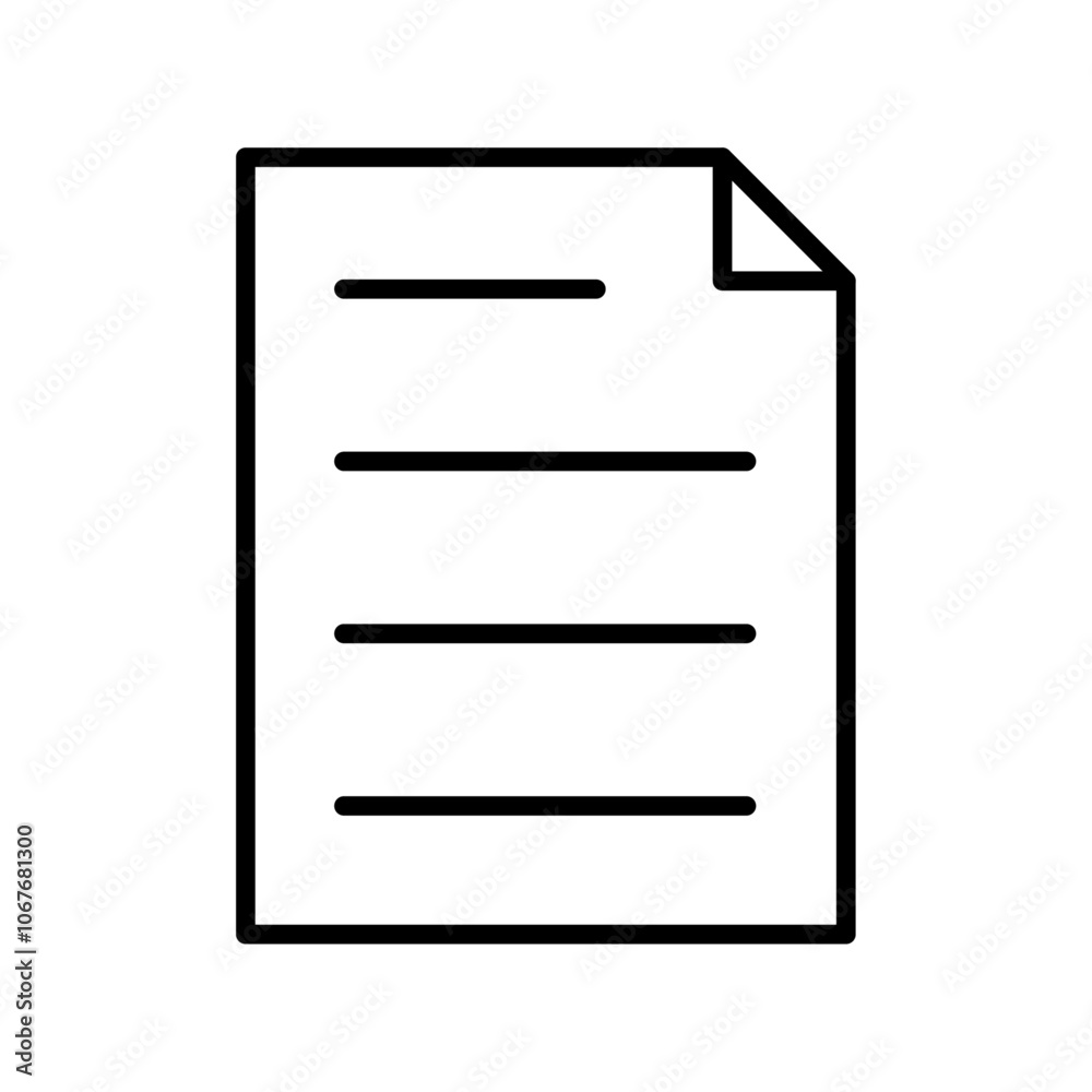 File icon Thin line vector illustration set File icon Thin line vector illustration set