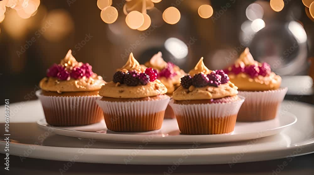 cupcake with icing and topping