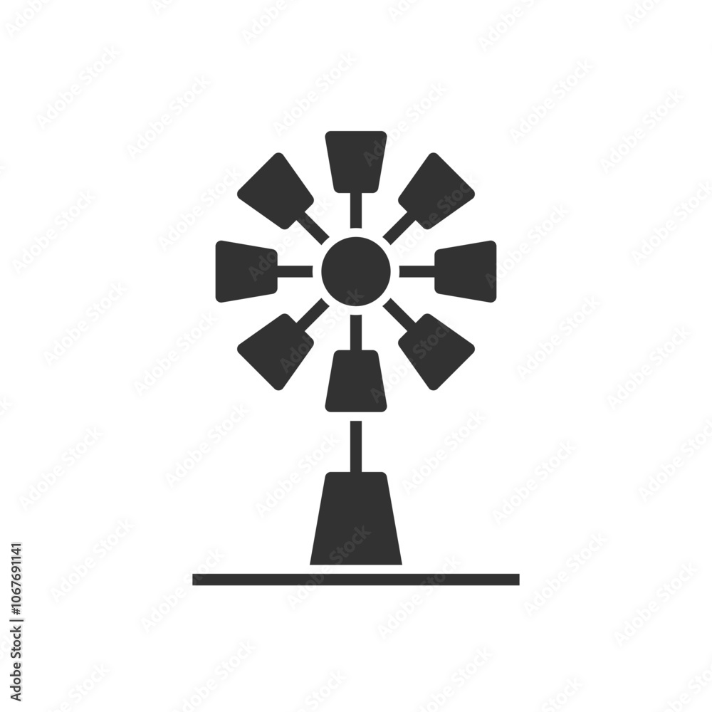 Windmill Icon Sign Symbol Vector Windmill Icon Sign Symbol Vector