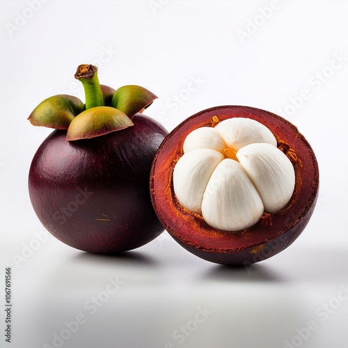 Vivid fruit isolated on white background