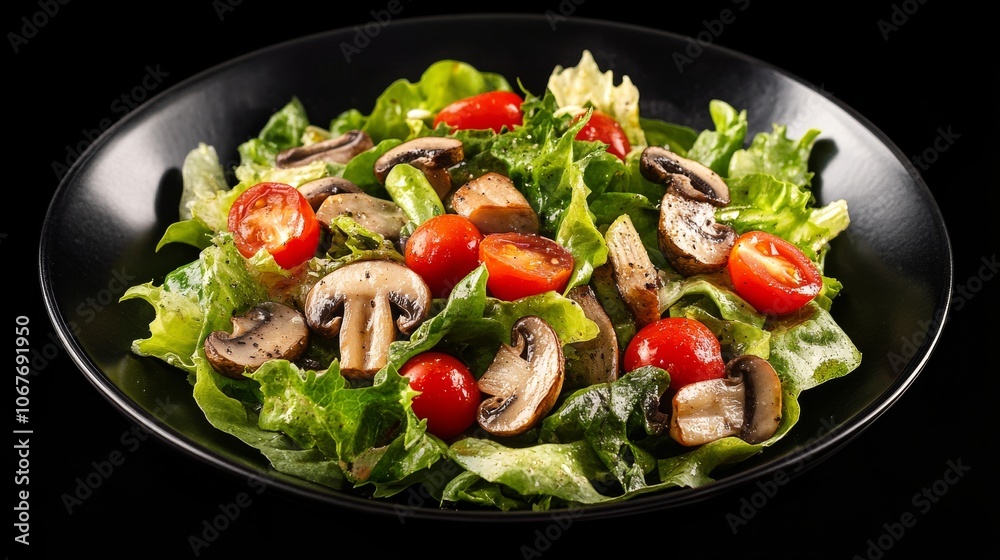 Fresh Mushroom and Cherry Tomato Salad Fresh Mushroom and Cherry Tomato Salad