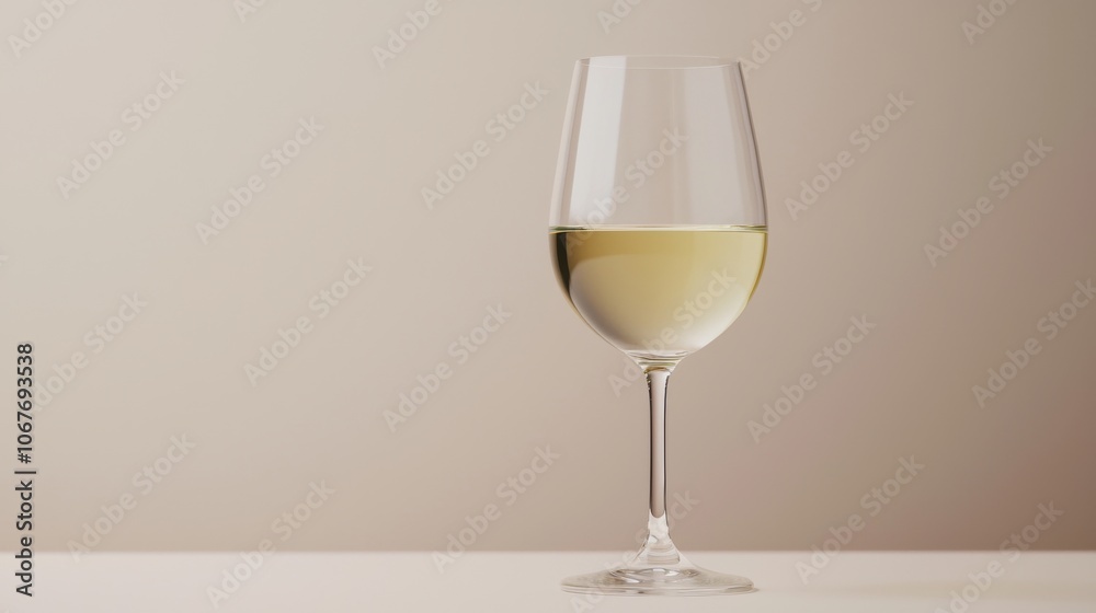 Glass of White Wine. Glass of White Wine.