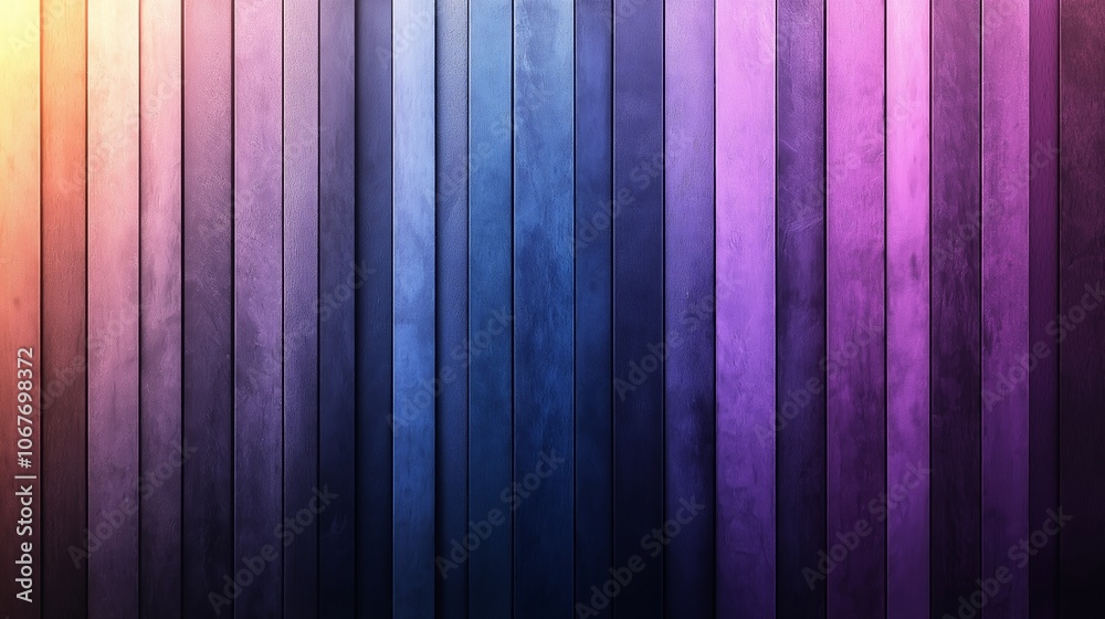 Vibrant gradient of warm and cool colors on wooden planks, creating an abstract and visually appealing background Vibrant gradient of warm and cool colors on wooden planks, creating an abstract and visually appealing background