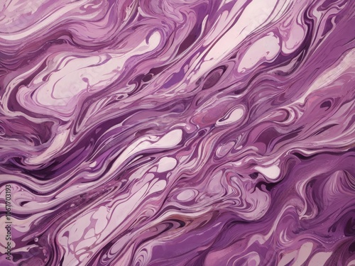 Purple Abstract Marble Art