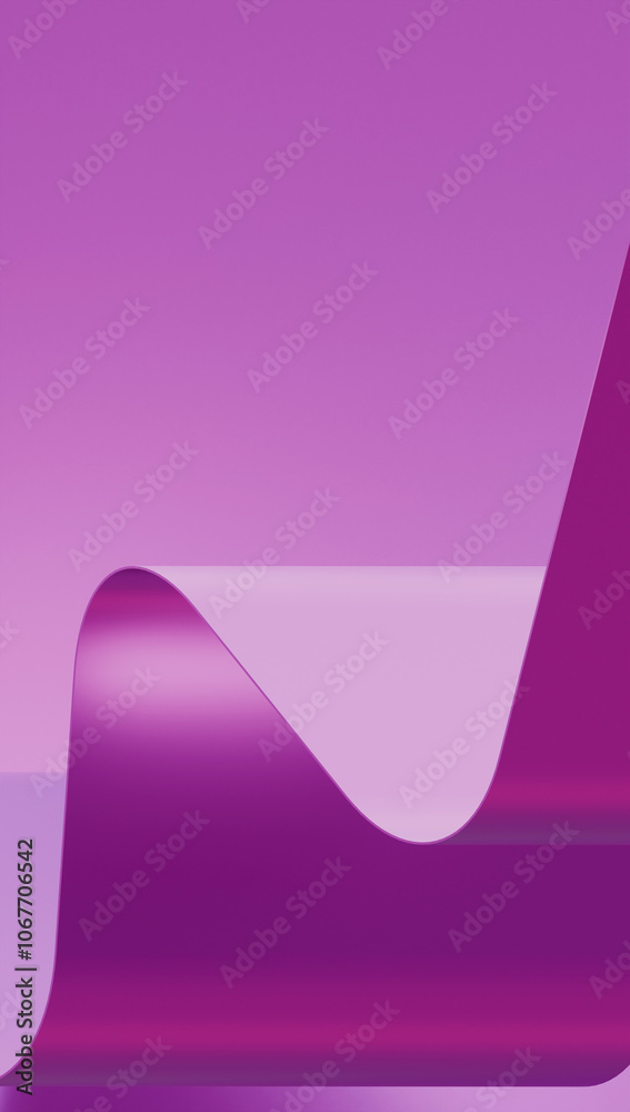 Abstract wave pedestal composition for creative advertising. Empty podium, base for product promotion on a purple background. Luxury royal mockup. Abstract wave pedestal composition for creative advertising. Empty podium, base for product promotion on a purple background. Luxury royal mockup.