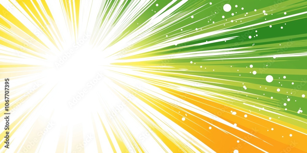 Abstract Sunburst Background in Yellow and Green Tones with Dynamic Lines Abstract Sunburst Background in Yellow and Green Tones with Dynamic Lines
