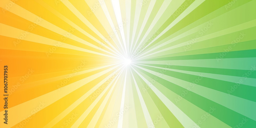 Vibrant sunburst pattern in shades of green, yellow, and white, creating a dynamic and visually striking background Vibrant sunburst pattern in shades of green, yellow, and white, creating a dynamic and visually striking background