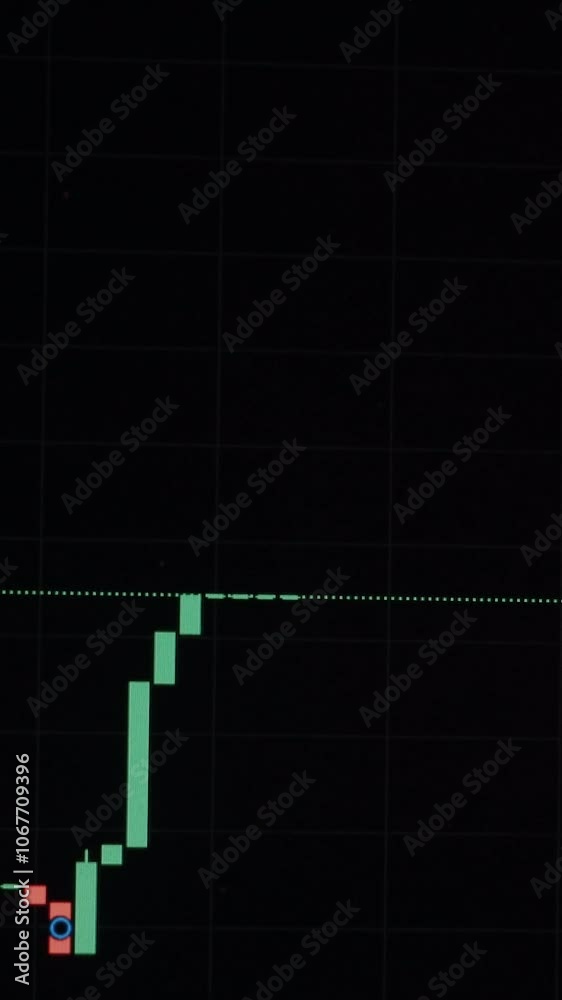 Stock market and exchange data of price at market wall. Change and volume. Financial indexes change up and down over time. Concept of cryptocurrency and bitcoin BTC crypto trading Stock market and exchange data of price at market wall. Change and volume. Financial indexes change up and down over time. Concept of cryptocurrency and bitcoin BTC crypto trading