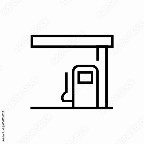 petrol fuel station icon sign vector