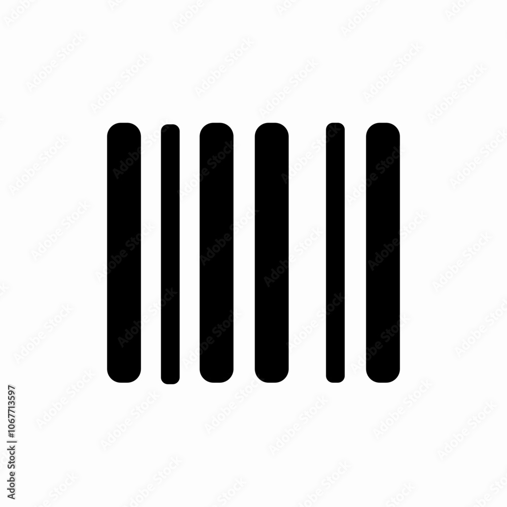 bar code icon sign vector bar code icon sign vector