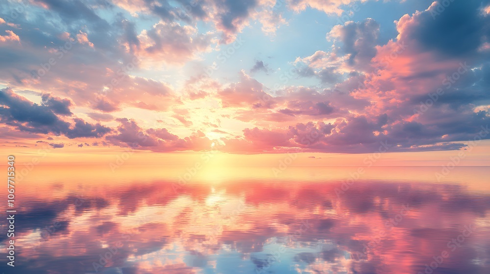 Sunset Over Calm Water Sunset Over Calm Water