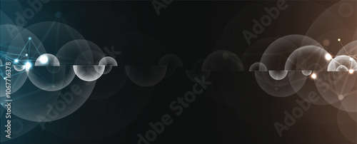 Abstract digital cloud computing technology for business project