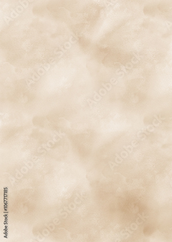 Aesthetic Pastel Beige Brown Watercolor Texture Background for Design Projects