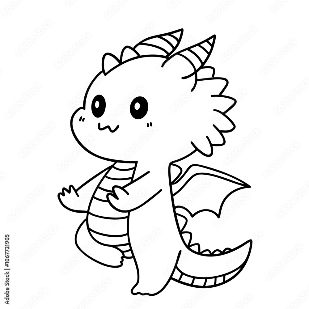 Obraz premium Cute dinosaur doodle