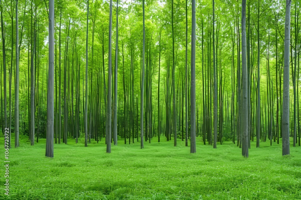 In Brazil's countryside, eucalyptus trees are planted for the wood industry. In Brazil's countryside, eucalyptus trees are planted for the wood industry.