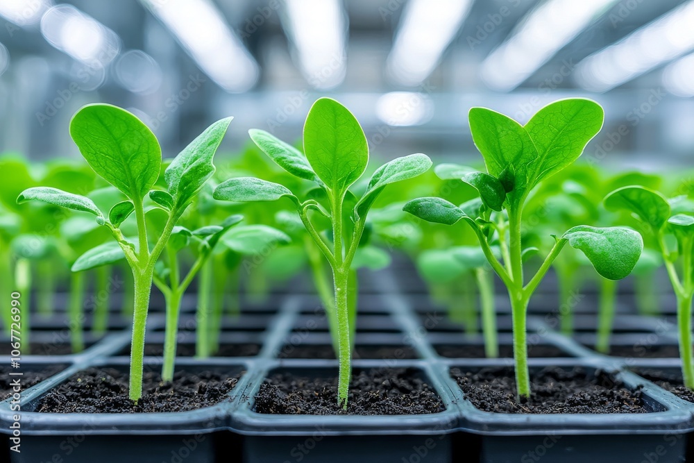 Vertical farming of microgreens, efficient use of space Vertical farming of microgreens, efficient use of space