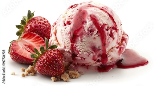 Strawberry Cheesecake ice cream photo