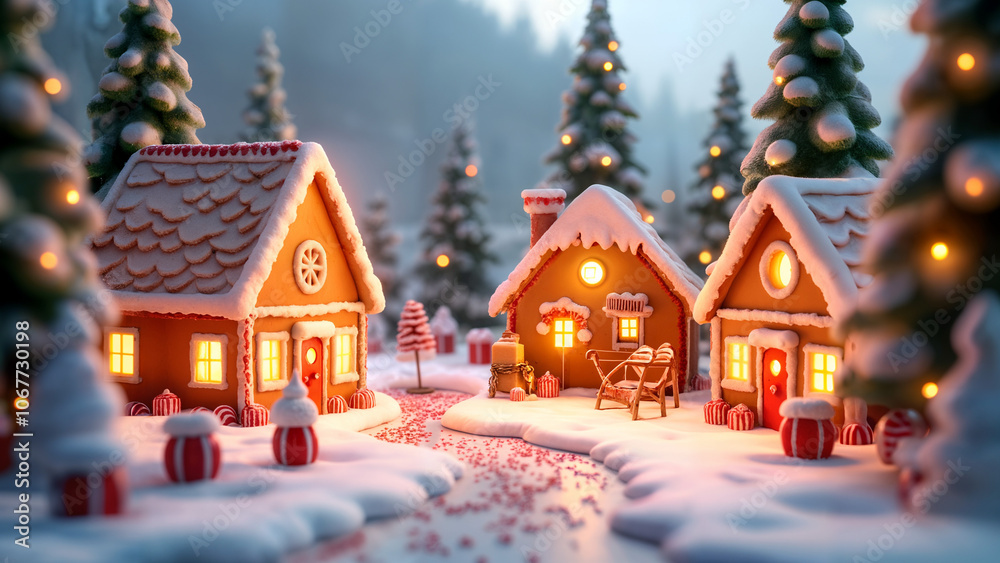 3D Gingerbread Winter Wonderland 3D Gingerbread Winter Wonderland