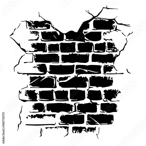 broke brick wall