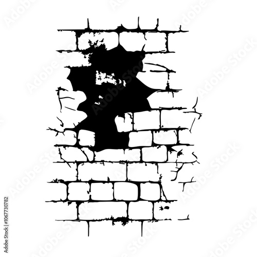 broke brick wall