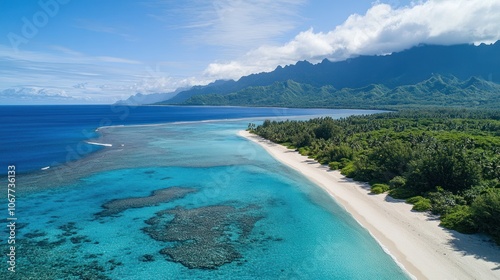 Tropical Paradise: White Sand Beach and Turquoise Waters