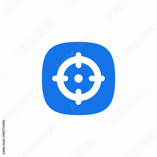 aim target shoot icon sign vector