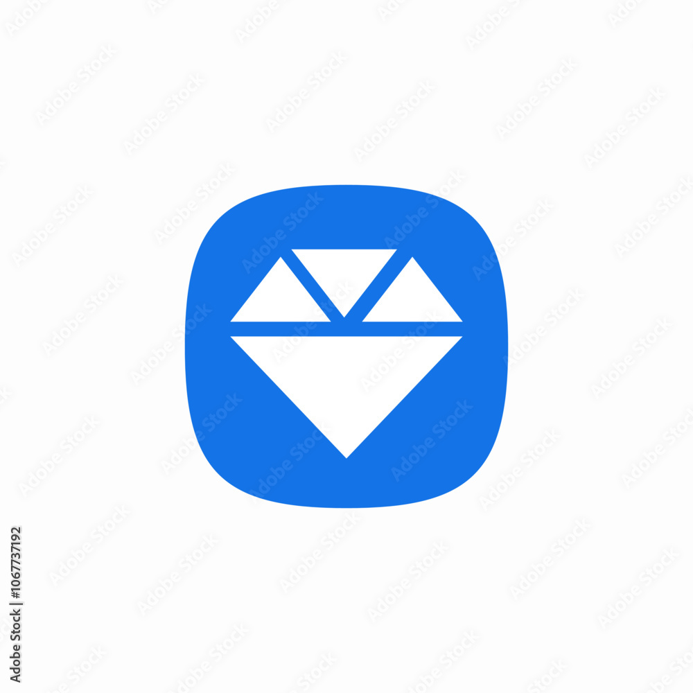 diamond gem icon sign vector