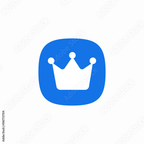 crown king premium icon sign vector