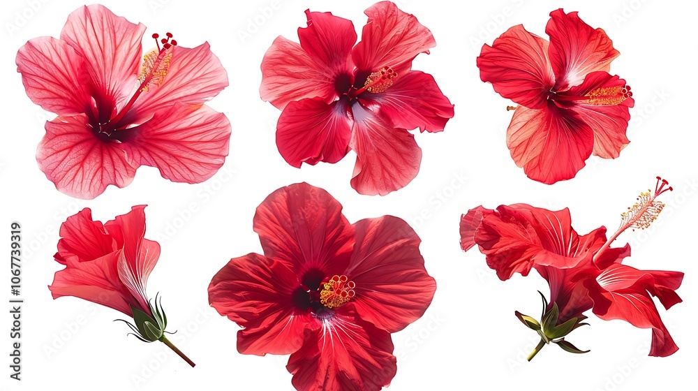 red poppies isolated on white background red poppies isolated on white background
