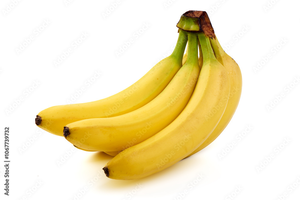 Bunch of ripe bananas, isolated on white background. Bunch of ripe bananas, isolated on white background.