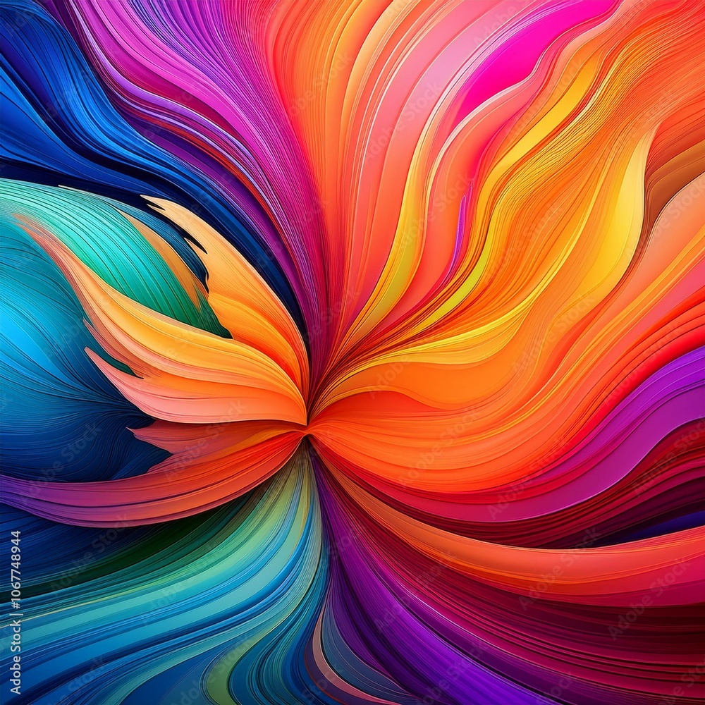Naklejka premium beautiful vibrant colors, ideal for backgrounds and textures; abstract multi-colored abstraction