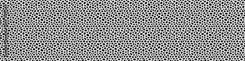 Black and white voronoi geometric vector seamless patterns. Irregular cells shapes repeated backdrop for web tiles, science and interior designs. Stones template background