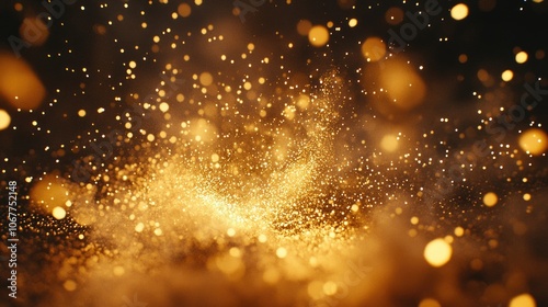 Sparkling Golden Confetti