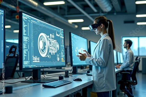 AR Engineer Analyzes Electric Generator