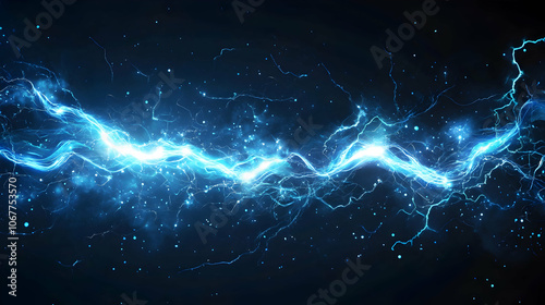 Electric and blue energy waves charging liquid plasma with light rays and particles -