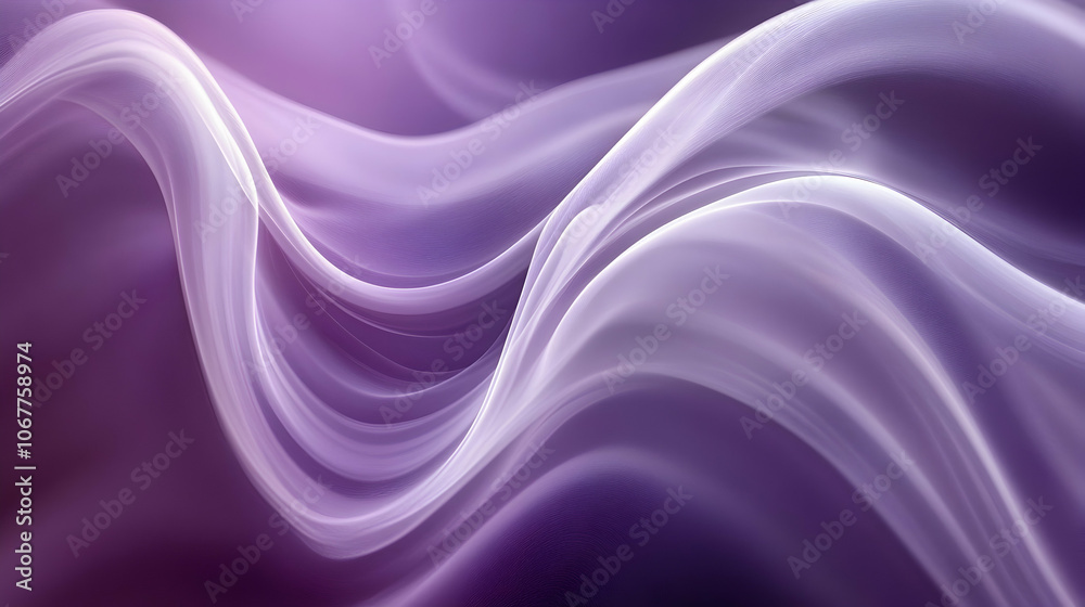 Fototapeta premium Swirls of smoke with a purple background -