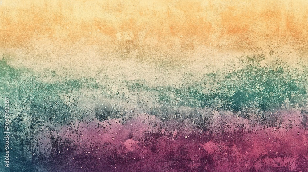 Obraz premium Abstract Textured Background with Gradual Color Transition from Yellow to Purple
