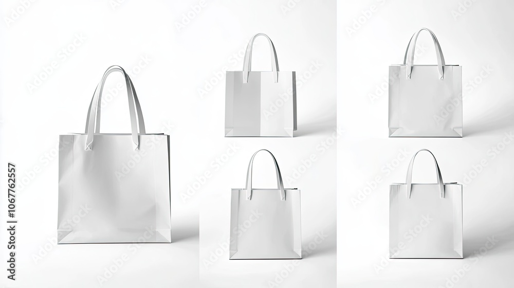 Versatile White Tote Bag Mockups for Shopping and Branding Displays Generative AI Versatile White Tote Bag Mockups for Shopping and Branding Displays Generative AI