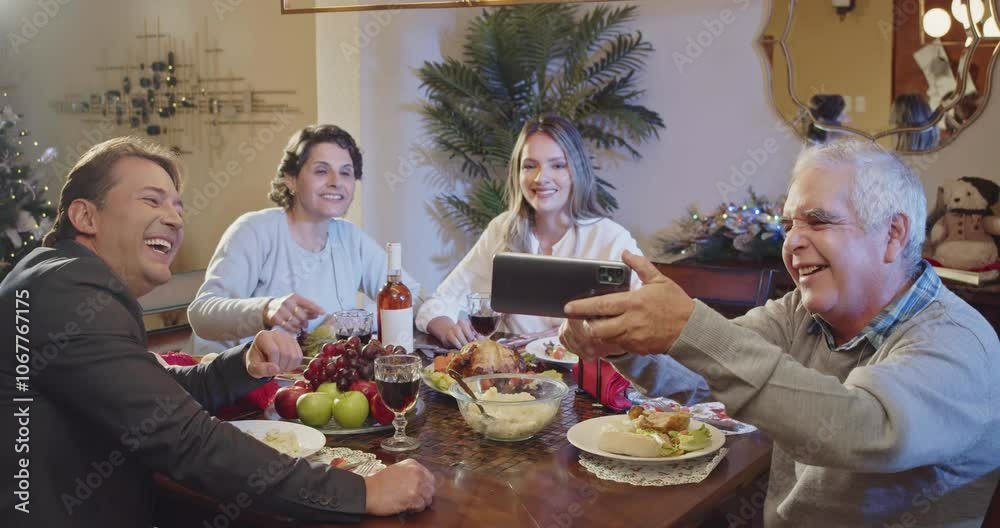 family celebrating christmas family celebrating christmas