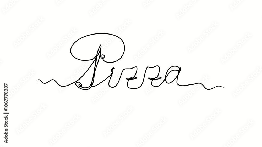 Pizza, text. One line drawing doodle hand drawn. Video 4k object illustration, minimalism hand drawn sketch design modern new Pizza, text. One line drawing doodle hand drawn. Video 4k object illustration, minimalism hand drawn sketch design modern new