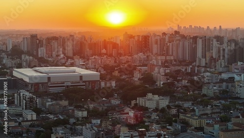 Fotografi Curitiba Skyline At Curitiba In Parana Brazil
