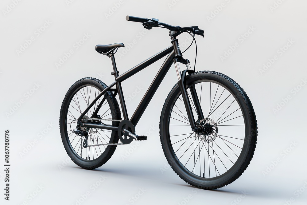 Fototapeta premium Black Mountain Bike