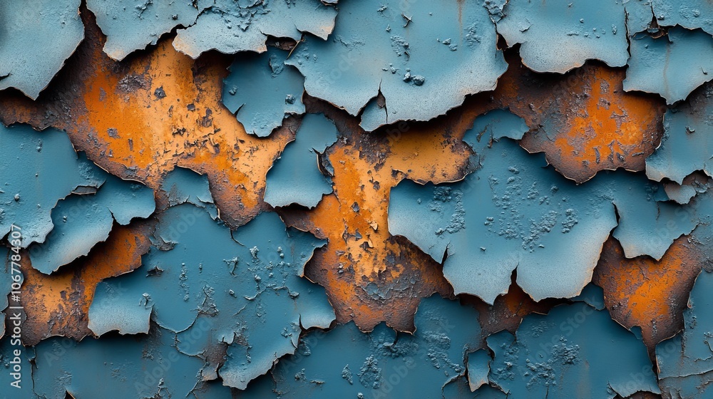 Close-up of a rusted metal plate with deep cracks, decayed paint flakes, layered textures, gritty orange and brown, industrial decay, high detail macro photography Close-up of a rusted metal plate with deep cracks, decayed paint flakes, layered textures, gritty orange and brown, industrial decay, high detail macro photography