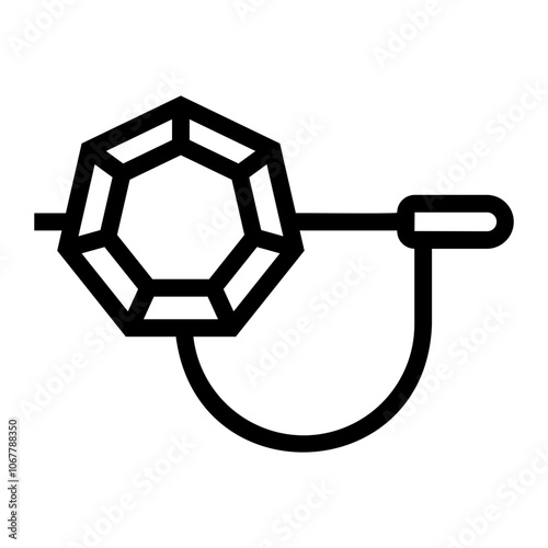 brooch Line Icon