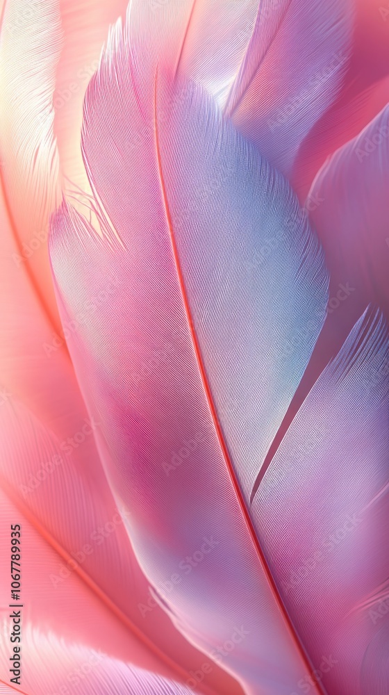 Soft Pink and Purple Feather Texture Soft Pink and Purple Feather Texture