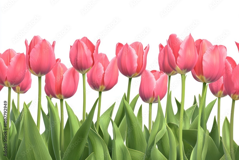 Fototapeta premium Pink Tulips in Bloom
