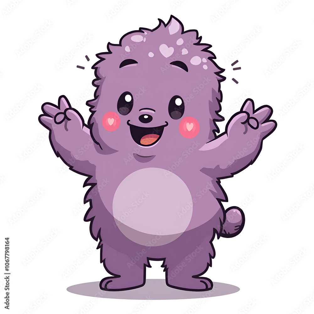 Embrace the happiness that comes from simple joys and playful moments in life, digital illustration of character design concept.