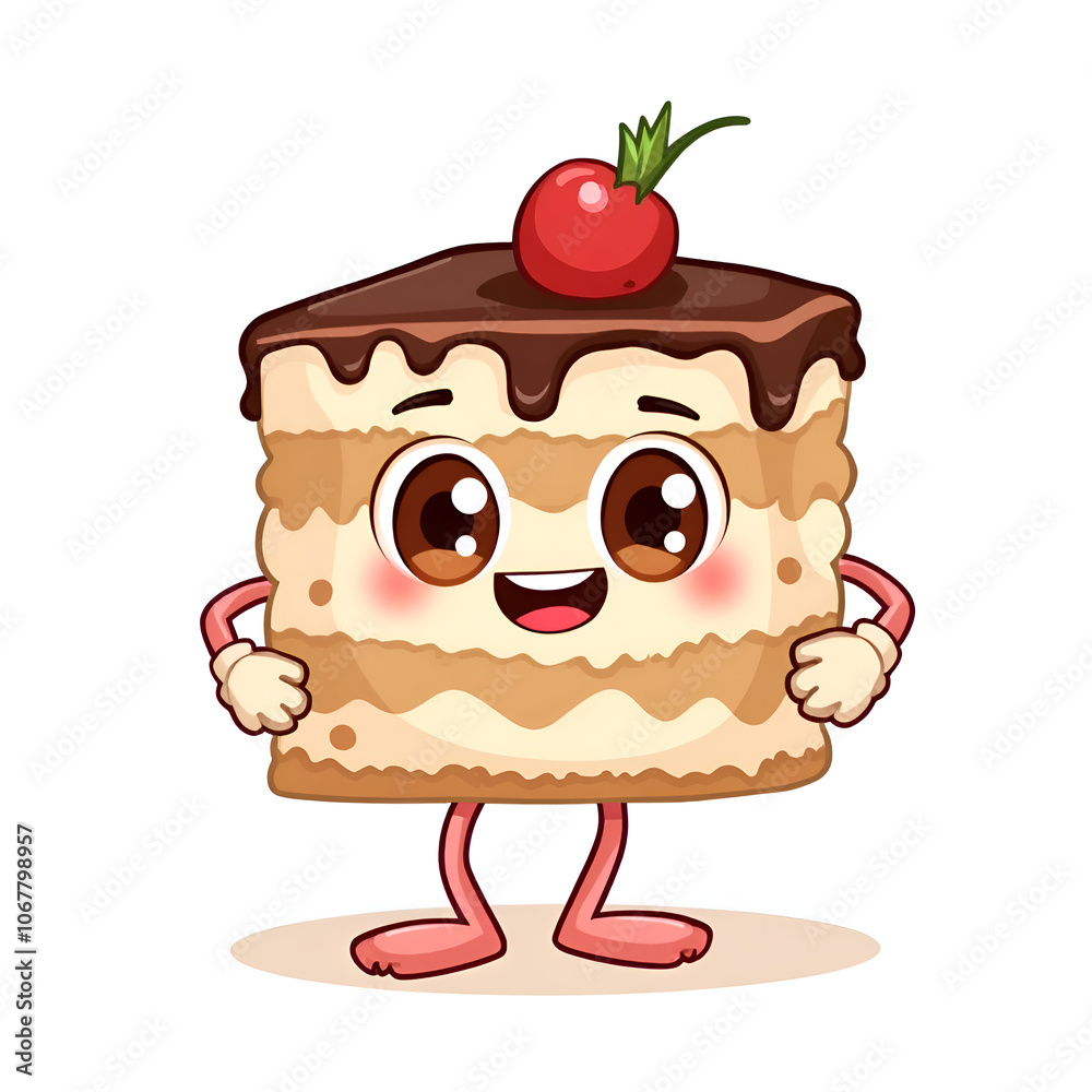 A whimsical pastry character brings joy to every sweet occasion and celebration , digital illustration of character design concept. A whimsical pastry character brings joy to every sweet occasion and celebration , digital illustration of character design concept.