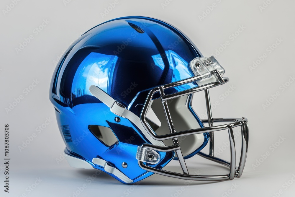Fototapeta premium Blue Football Helmet